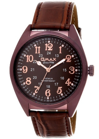 Omax t-FA02F55A Leather Women's Watch