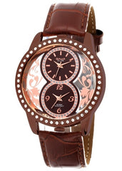Omax t-EC00F55I Leather Women's Watch