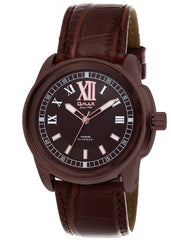Omax t-EA07F55I Leather Men's Watch