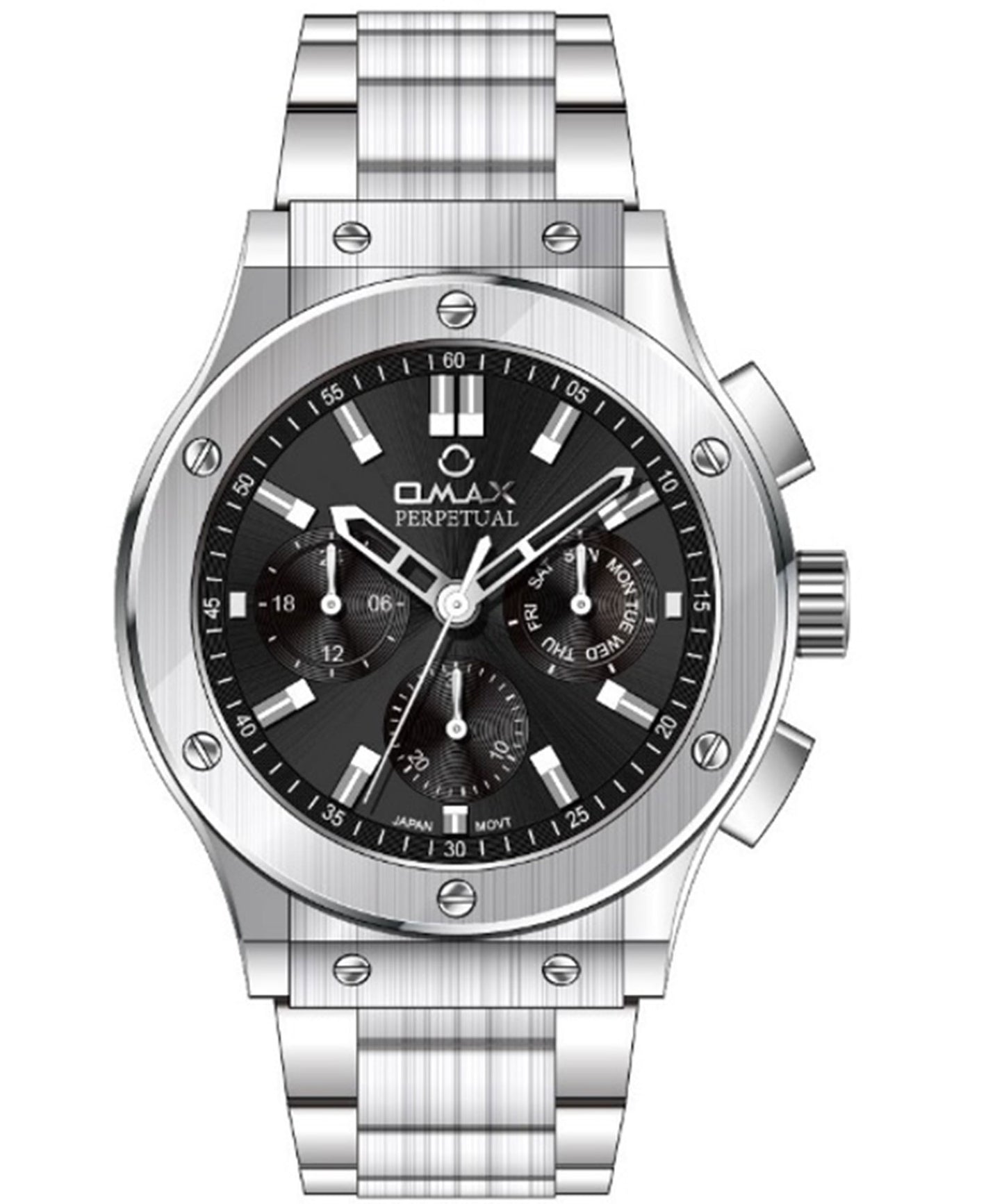 OMAX PERPETUAL Men's Watch PG20P26I