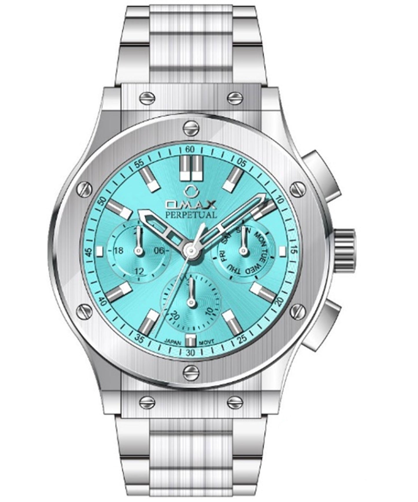 OMAX PERPETUAL Men's Watch PG20PH6I