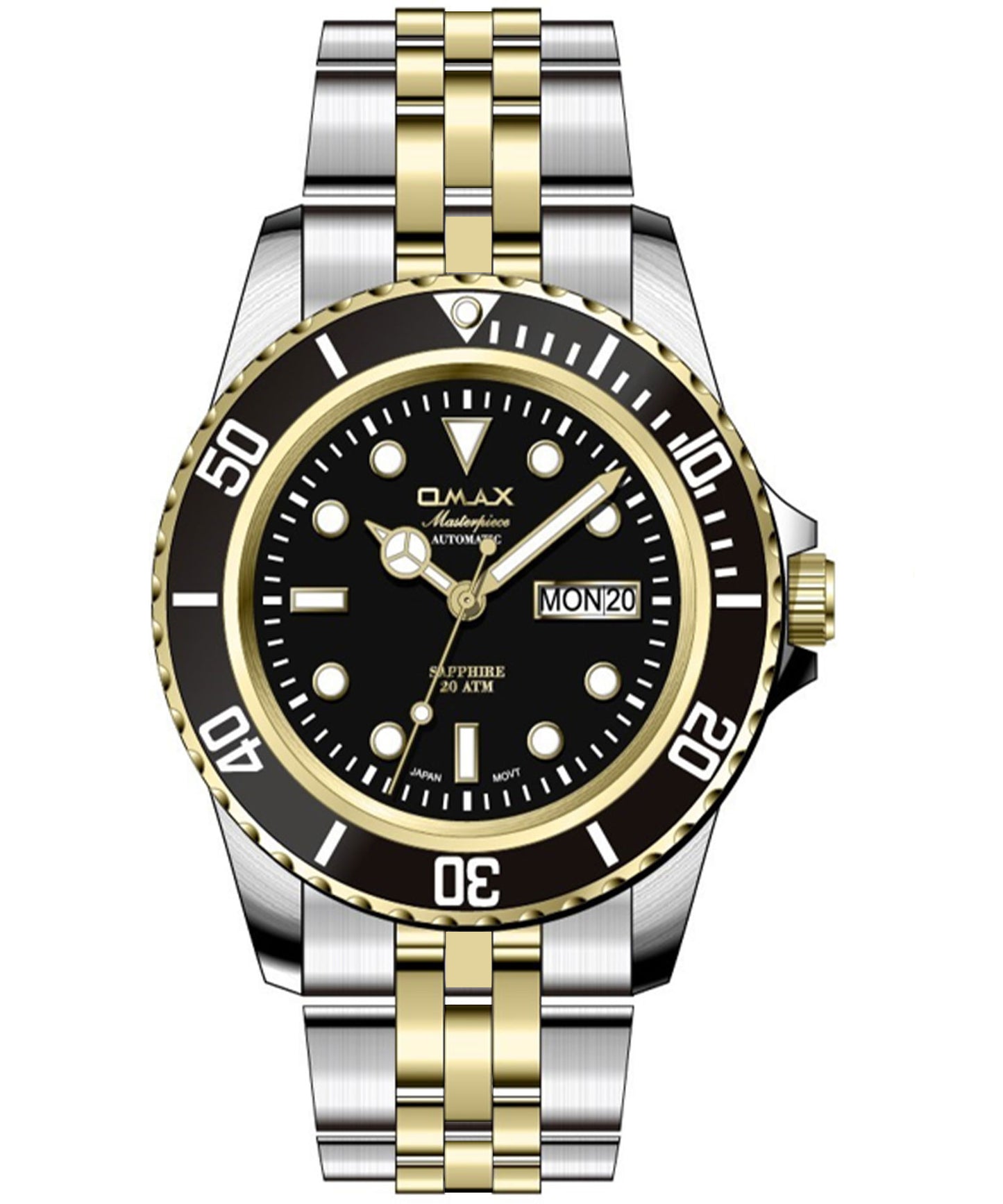 OMAX Masterpiece Men's Watch OSA023T2TI